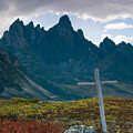 Marker at Tombstone Mountain